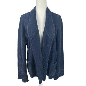 Vintage Brenda French Rags Knit Blazer Jacket Festival Boho Lagenlook Medium USA